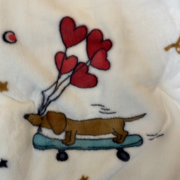 Dachshund Valentine’s Day themed plush throw.  🎉🎉🎉Host party picked item🎉🎉 - Picture 2 of 5